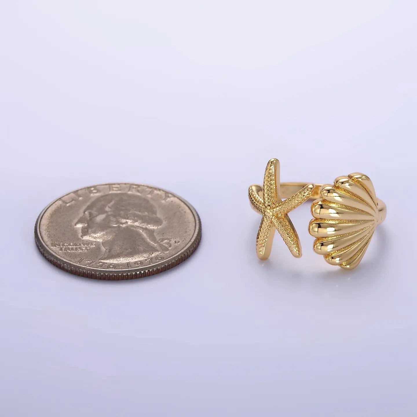 Ariel Shell Star Ring