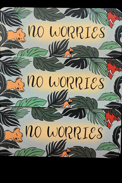 No Worries Bookmark